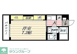 小田急江ノ島線 東林間駅 徒歩11分の賃貸アパート 1階1Kの間取り