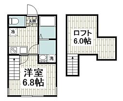 スペランツァ小田急相模原 1階1Kの間取り