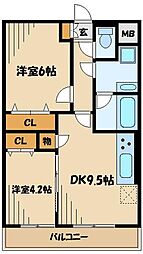 間取図画像 2LDK