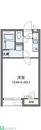 クレイノさんふらわー入谷 1Kの間取図画像
