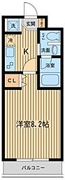 NSマンション3 1Kの間取図画像