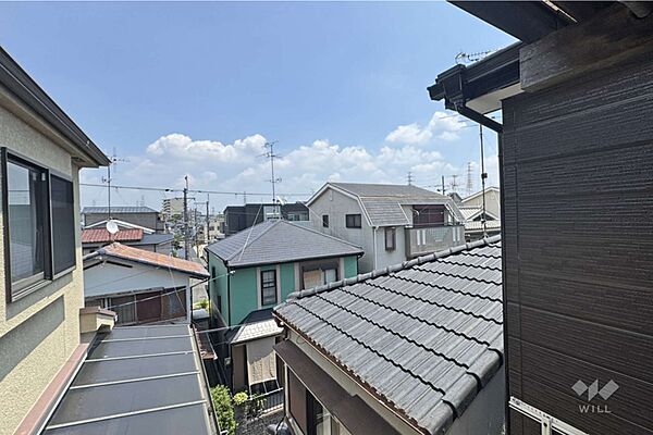 3階バルコニーからの眺め（南西方向）［2026年7月21日撮影］