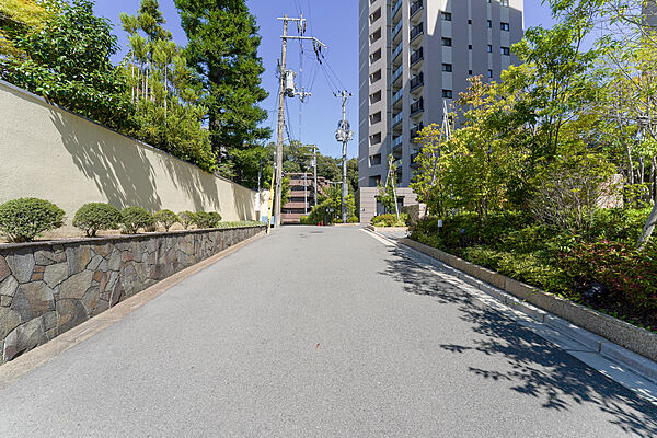 物件の北側前面道路（北西側から）［2026年8月26日撮影］