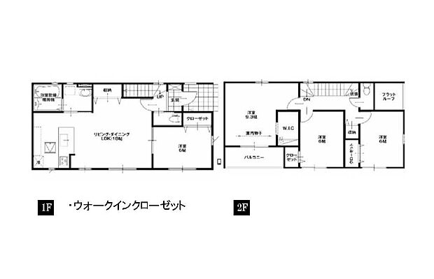 建物面積34.00坪　全居室6帖以上.全居室南向き♪ウォークインクローゼット・各部屋収納付きで便利です！インナーバルコニーなので突然の雨でもお洗濯物も安心です♪　