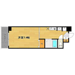 P-west 1Kの間取図画像