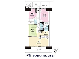 稲毛長沼パークハウス 3LDKの間取図画像