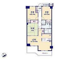 ニューイーストタワー船橋本町 3LDKの間取図画像