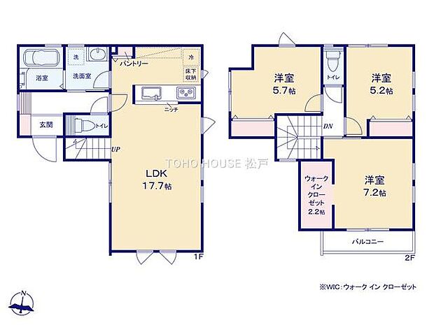 全居室収納付きで、お部屋をすっきりと整理整頓できます!家族それぞれのお荷物や季節のもの等、たっぷり収納可能!収納が充実しているので、タンス設置等の無駄なスペースを省けお部屋を広々とご利用できます。