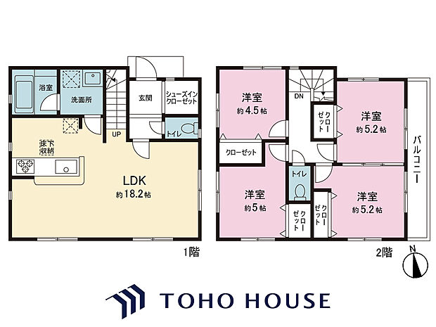 全居室収納付きで、お部屋をすっきりと整理整頓できます!家族それぞれのお荷物や季節のもの等、たっぷり収納可能!収納が充実しているので、タンス設置等の無駄なスペースを省けお部屋を広々とご利用できます。