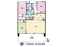 ウィズ松戸陽だまりの丘 3LDKの間取図画像