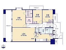 間取図画像 3SLDK