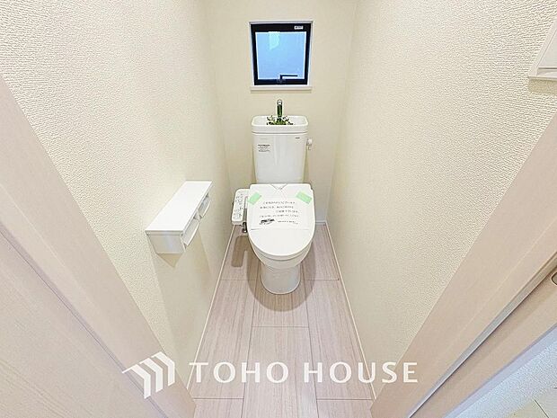 お掃除もラクラクな節水型トイレを設置