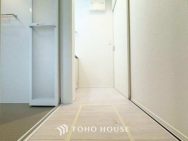 お家の中でも特にプライベートスペースとなる洗面所は、洗濯場所と浴室を同じ空間でまとめております。