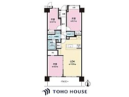 藤和シティコープ松戸小根本 3LDKの間取図画像