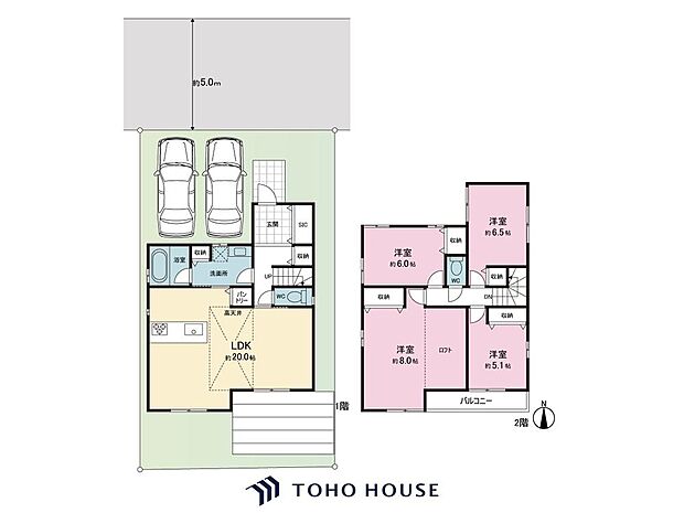 全居室収納付きで、お部屋をすっきりと整理整頓できます!家族それぞれのお荷物や季節のもの等、たっぷり収納可能!収納が充実しているので、タンス設置等の無駄なスペースを省けお部屋を広々とご利用できます。