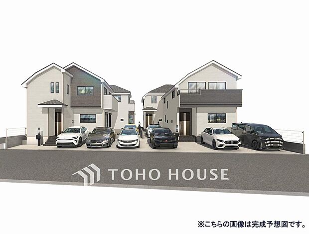 住まいの本質の部分から、住み心地や安全性を見つめ直しました。（左手前がA号棟）