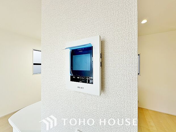 見える安心をカタチにしました。誰が来てもわかる様にモニター付きインターホンを設置。