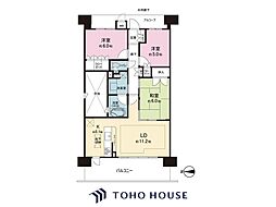 D'グラフォートレイクタウンD館 3LDKの間取図画像