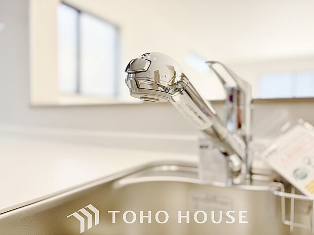 クリアな水が毎日使え、見た目にもスマートな浄水器一体型。