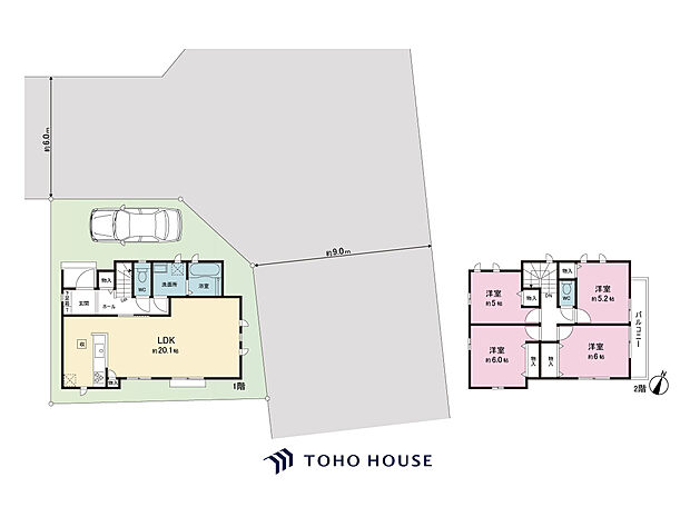 全居室収納付きで、お部屋をすっきりと整理整頓できます！家族それぞれのお荷物や季節のもの等、たっぷり収納可能！収納が充実しているので、タンス設置等の無駄なスペースを省けお部屋を広々とご利用できます。