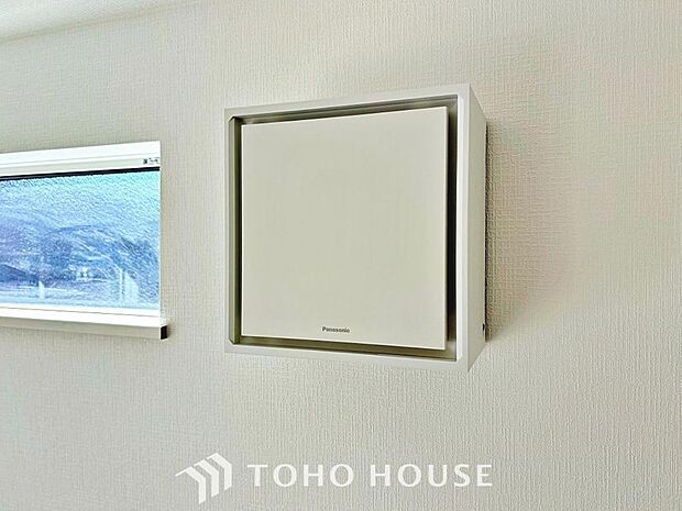 綺麗な家を実現するための設備。常に綺麗な空気を循環することで、お家の中を新鮮な環境にしてくれます。