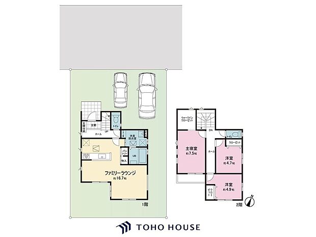 全居室収納付きで、お部屋をすっきりと整理整頓できます！家族それぞれのお荷物や季節のもの等、たっぷり収納可能！収納が充実しているので、タンス設置等の無駄なスペースを省けお部屋を広々とご利用できます。