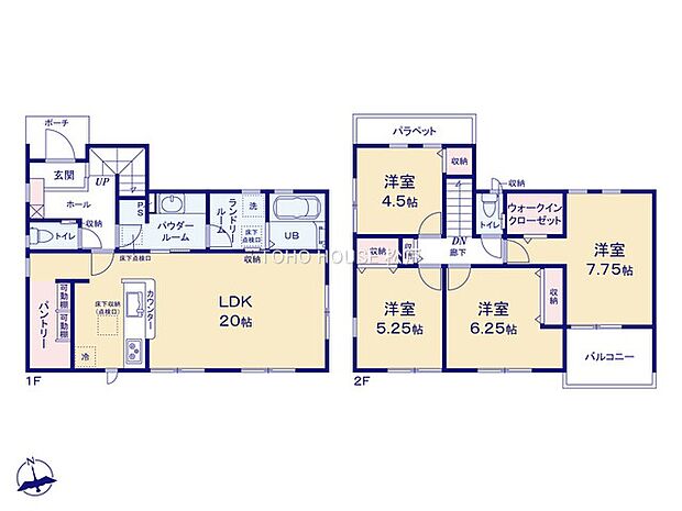 全居室収納付きで、お部屋をすっきりと整理整頓できます！家族それぞれのお荷物や季節のもの等、たっぷり収納可能！収納が充実しているので、タンス設置等の無駄なスペースを省けお部屋を広々とご利用できます。