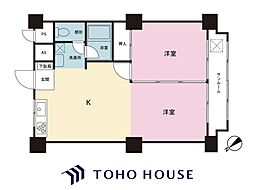 マンションニュー松戸 1LDKの間取図画像