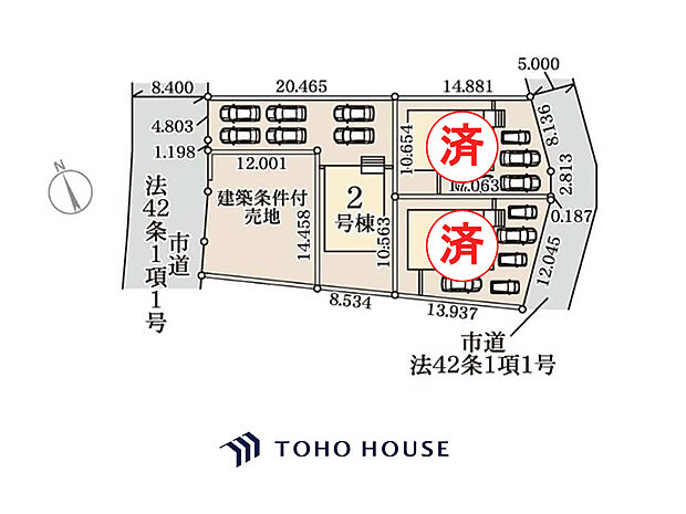 取手市ゆめみ野5丁目　全体区画図
