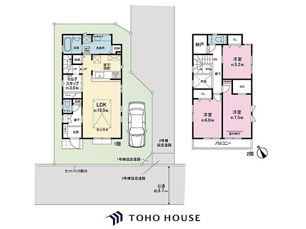 寛ぎの空間や客間としての使い方は勿論、多種多様な使い方が出来るマルチスキップと、広々としたリビングで豊かな暮らしを彩りますッ!!