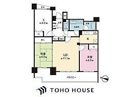 ネオハイツ我孫子 2SLDKの間取図画像
