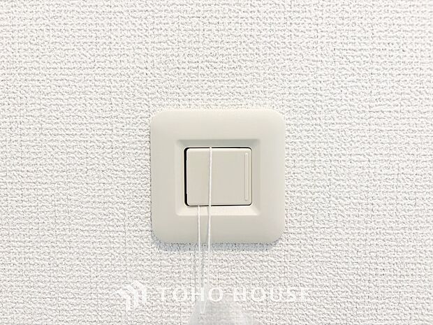 冬にはジワジワと温もりが広がるガスストーブをご利用頂ける様に、リビングにはガス栓も標準で設置。