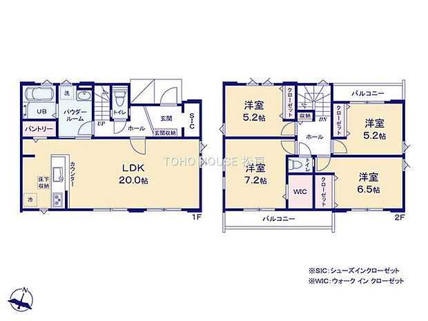 全居室収納付きで、お部屋をすっきりと整理整頓できます！家族それぞれのお荷物や季節のもの等、たっぷり収納可能！収納が充実しているので、タンス設置等の無駄なスペースを省けお部屋を広々とご利用できます。