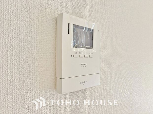 見える安心をカタチにしました。誰が来てもわかる様にモニター付きインターホンを設置。