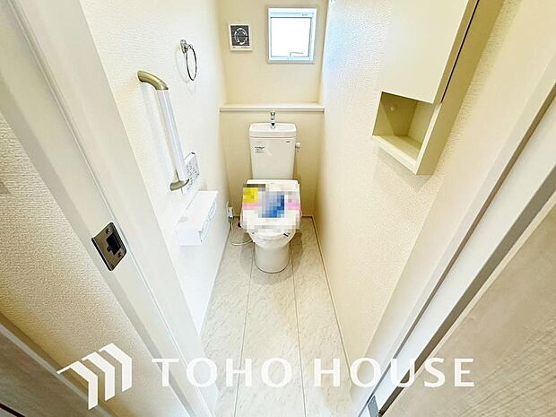 お掃除もラクラクな節水型トイレを設置