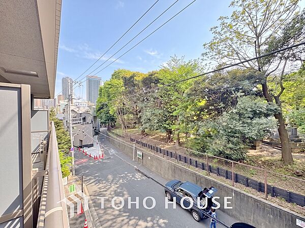 窓の外には心を癒やす鮮やかな緑。表参道の美意識を日常に纏い、四季の移ろいを感じる開放的な景観。