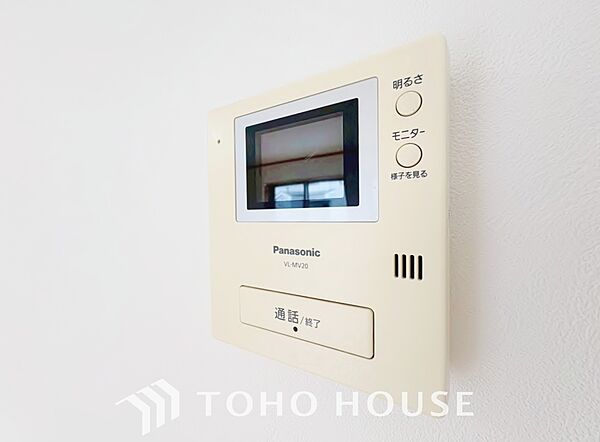 見える安心をカタチにしました。誰が来てもわかる様にモニター付きインターホンを設置。