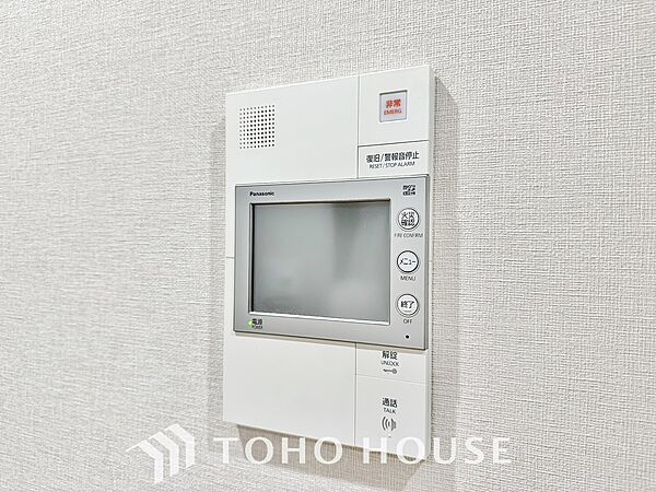 見える安心をカタチにしました。誰が来てもわかる様にモニター付きインターホンを設置。