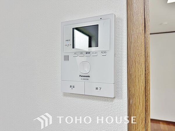 見える安心をカタチにしました。誰が来てもわかる様にモニター付きインターホンを設置。