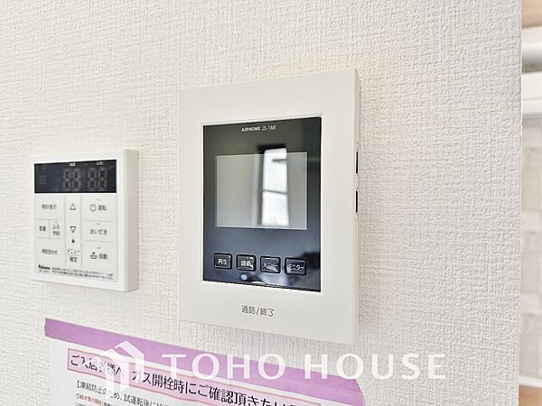 見える安心をカタチにしました。誰が来てもわかる様にモニター付きインターホンを設置。