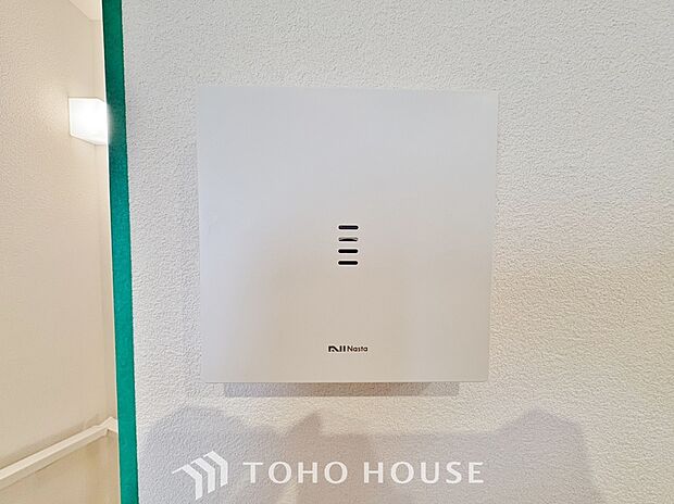 綺麗な家を実現するための設備。常に綺麗な空気を循環することで、お家の中を新鮮な環境にしてくれます。