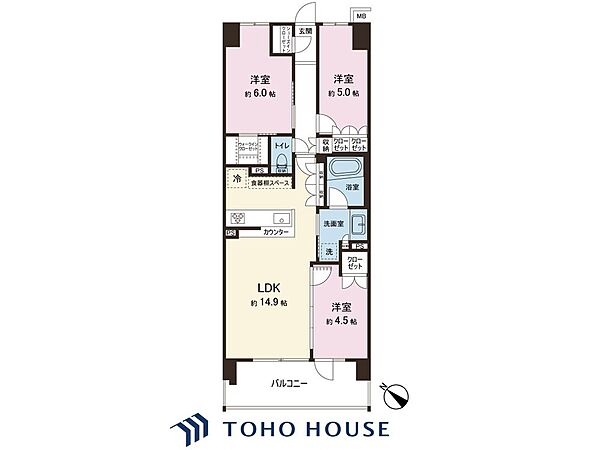 間取りを拡大表示