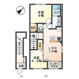 高砂町木曽町新築アパート 2階