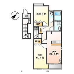 アイエスパレス・イースト 2階