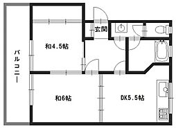 北山マンション 2階