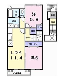 間取図画像 2LDK