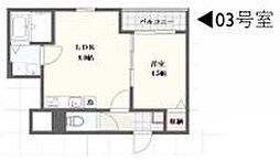 アーバンコート加古川 1階1LDKの間取り