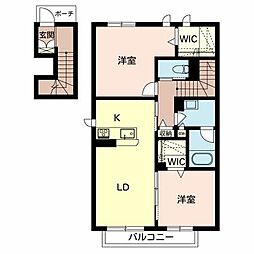 間取図画像 2LDK