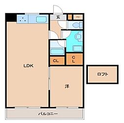 間取図画像 1LDK