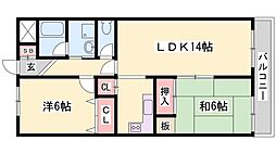 メゾン・ドゥ・M 2LDKの間取図画像
